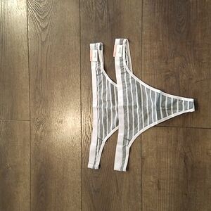 Jenni  Womens Sexy Thong Comfortable Striped Underwear XXL Bundle of 2 Panty